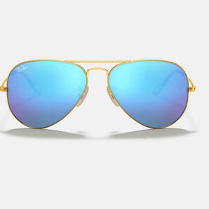 【美品 ほぼ未使用】Ray-Ban レイバンサングラス AVIATOR FLASH LENSES RB3025 112/17 62-14の画像5