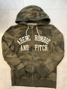  regular goods Abercrombie & Fitch sweat Zip Parker XS Abercrombie & Fitch f-tif- dead jacket camouflage camouflage green 