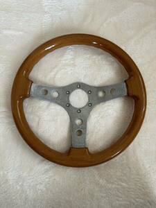 O.B.A steering wheel steering gear over handle! 34.5cm wood steering wheel old car.