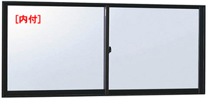 アルミサッシ YKK フレミング 内付 引違い窓 W780×H370 （07403）単板