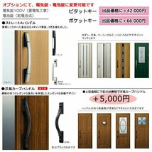 アルミサッシ YKK 玄関ドア プロント U07A 親子 DH23　W1235×H2330_画像4