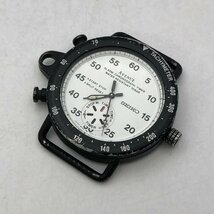 1円～/SEIKO/セイコー/AVENUE/アラームクロノグラフタイマー/8M26-7030/白文字盤/ブラックカラー/クォーツ/メンズ腕時計/ジャンク/T042_画像1