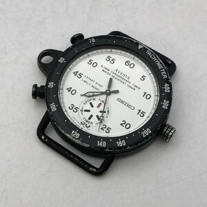 1円～/SEIKO/セイコー/AVENUE/アラームクロノグラフタイマー/8M26-7030/白文字盤/ブラックカラー/クォーツ/メンズ腕時計/ジャンク/T042