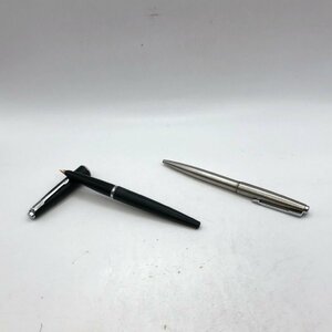 1円～/PARKER/パーカー/ブラックカラー/シルバーカラー/万年筆/ボールペン/2点まとめ/文房具/筆記用具/H046