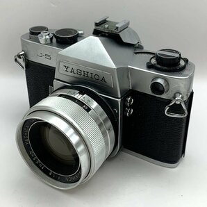 1円～/YASHICA/ヤシカ/J-5/レンズ付/AUTO/YASHINON/5.5cm/F1.8/フィルムカメラ/一眼レフ/シャッターOK/ジャンク/I111の画像1