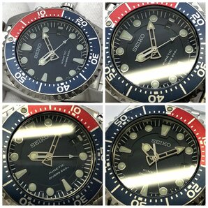 1円～/SEIKO/セイコー/KINETIC/キネティック/DIVER'S/ダイバーズ/5M62-0BL0/3針/デイト/シルバーカラー/200M/メンズ腕時計/ジャンク/T141の画像6