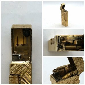 1円～/dunhill/ダンヒル/ローラー/ゴールドカラー/ガスライター/喫煙具/喫煙グッズ/コレクション/付属品付/ジャンク/H081の画像5