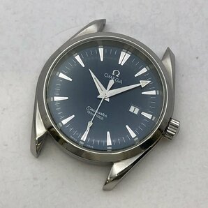 1円～/OMEGA/オメガ/Seamaster/シーマスター/Aqua Terra/アクアテラ/デイト/青文字盤/シルバーカラー/150M/クォーツ/腕時計/ジャンク/T188の画像1