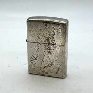 1円～/ZIPPO/ジッポー/SKULL MARKET/№0062/ライター/煙草/喫煙具/喫煙グッズ/コレクション/火花OK/ジャンク/H101