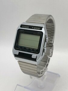 1円～/CASIO/カシオ/T-2000/デジタル/シルバーカラー/クォーツ/メンズ腕時計/ジャンク/T071