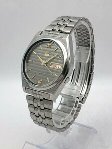 1円～/SEIKO/セイコー/5/ファイブ/7S26-8760/3針/デイデイト/シルバー文字盤/ラウンド/自動巻/メンズ腕時計/稼動品/ジャンク/T086