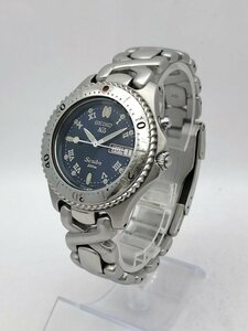 1円～/SEIKO/セイコー/AGS/SCUBA/スキューバ/5M23-6B60/3針/デイデイト/青文字盤/シルバーカラー/200M/メンズ腕時計/ジャンク/T088