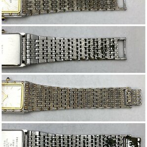 RADO/ラドー/121.9026.2/2針/コンビカラー/スクエア/レディース腕時計/クォーツ/ジャンク/T189の画像9