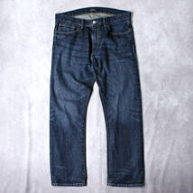 POLO RALPH LAUREN HAMPTON RELAXED STRAIGHT W34(W96cm) ハンプトンリラックスストレート ジーンズ ユーズド加工デニムジーンズ_画像1