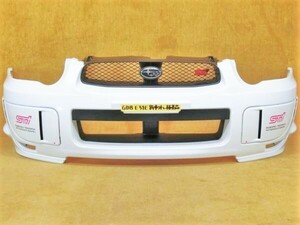 ●GDB インプレッサ STi C D E型 中期 純正 フロントバンパー 白 ピュアホワイト 51E 新車外し 極美品＆新品《日本語わかる方限定》