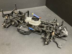 ( consigning sale ) Kyosho V-ONE R4 EVO2 chassis secondhand goods necessary upper deck exchange 3D clutch etc. extra attaching Kyosho cup etc. base .