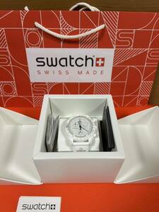 Snoopy x OMEGA x Swatch BIOCERAMIC MoonSwatch White