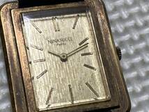 NINA RICCI Paris ニナリッチ アンティーク手巻き腕時計 オリジナルベルト/尾錠付_画像2