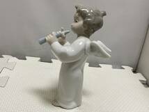 LIADRO リヤドロ 笛を吹く天使 陶器人形 置物_画像3