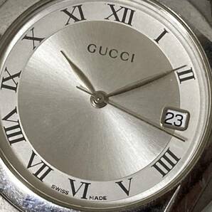 GUCCI グッチ 5500M メンズ腕時計 デイト ローマン クォーツ オリジナルブレスの画像3