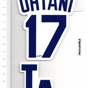 ①大谷翔平 ロサンゼルスドジャース 熱転写シート アイロンプリント メジャーリーグ デカール シール グッズ MLBフラッグシップストア