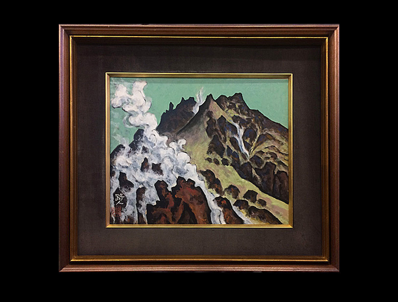 [Clearance Sale Special!] Japanese painting by Michito Tanaka, Smoke, Framed, Original, F8, Genuine, Painting, Japanese painting, others