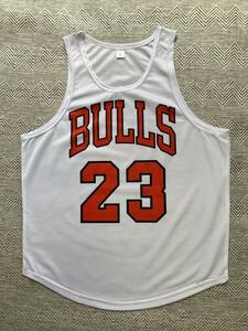 【未使用品】 NBA BULLS マイケル・ジョーダン JORDAN #23 ★シカゴ・ブルズ タンクトップ　シャツ　ビブス ユニフォーム ジャージ 美品