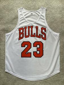 【未使用品】 NBA BULLS マイケル・ジョーダン JORDAN #23 ★シカゴ・ブルズ タンクトップ　シャツ　ビブス ユニフォーム ジャージ 美品 XL