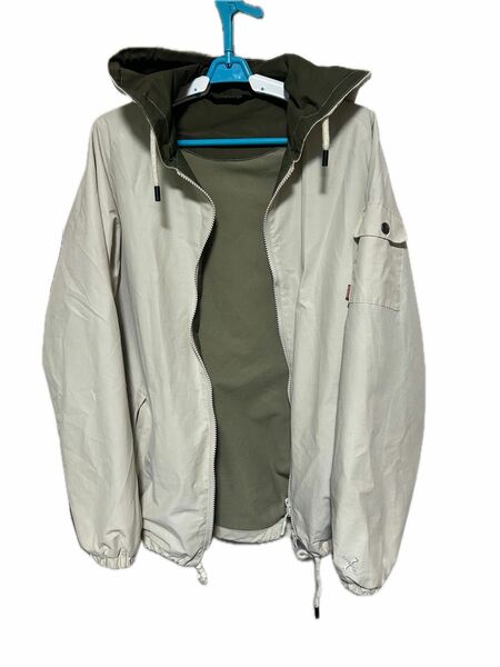 BLUCO ブルコ OL-042-020 60/40 HOOD JACKET フード ジャケット A.GREEN/アイボリー