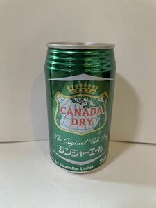  последний лот пустой жестяная банка Showa Retro CANADA DRY Canada do Rizin ja-e-ru1989 год производство retro жестяная банка подлинная вещь старый машина желтохвост пирог retro 