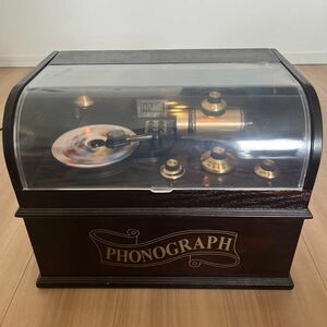 【希少】アンティーク調 PHONOGRAPH 蓄音機型 CDプレイヤー