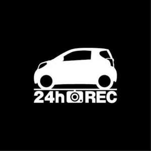 [do RaRe ko] Toyota iQ[10 series ]24 hour video recording middle sticker 