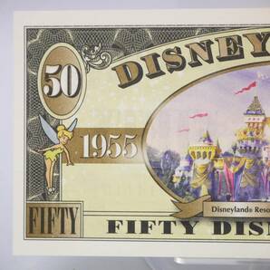 【極美品】Disney ディズニーダラー 2005年 50周年記念 1955-2005 50ドル ミッキー 紙幣 お札 [13943-fhejj]の画像5