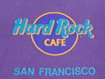 90's Tシャツ SAN FRANCISCO HARD ROCK CAFE 紫　MADE IN USA製 サイズL OFFICIAL 丸胴 アメカジ_画像1