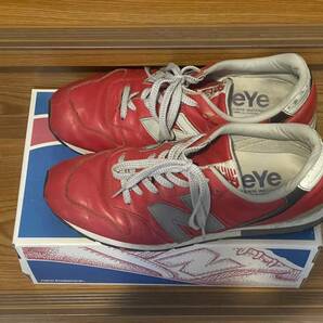 NB NEW BALANCE EYE JUNYA WATANABE comme des garcons MAN ジュンヤマン 996 US10 28.0cm レザー 赤 RED/991 990 993 992の画像1