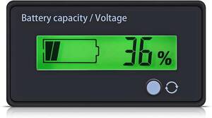 緑 デジタル電圧計 バッテリー残量表示計 DC 12V 24V 48V 60V 72V 84V 汎用型 リチウム電池 鉛蓄電池 リ