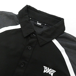 【格安】1,000円～ PXG パーソンズエクストリームゴルフ 半袖ポロシャツ ブラック系 サイズM メンズ ゴルフウェア [M4888]の画像3