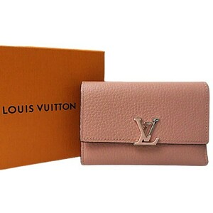 【格安】1,000円～ LOUIS VUITTON ルイヴィトン ポルトフォイユ カプシーヌコンパクト トリヨンレザー 3つ折り財布 M62156 [M4990]