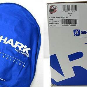 【美品】1,000円～ SHARK シャーク D-SKWAL 2 ZARCO フルフェイスヘルメット オレンジ系 サイズXL PSCマーク無し [M5016]の画像10