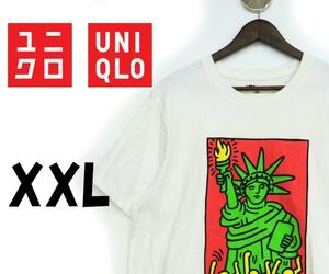 ユニクロ　キース・ヘリング Ｔシャツ 　白　XXL　F00102