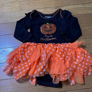 baiya70ハロウィントイザらスコスチュームなりきりかぼちゃフリルチュチュ 女の子 ワンピース 子供服 ベビー服 キッズ 長袖