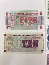 【イギリス 英国軍専用紙幣】 未使用 5枚セット　1948-1979 外国紙幣 古紙幣 希少 コレクション _画像4
