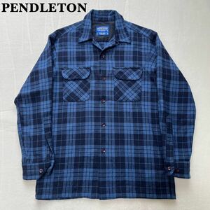 【極上配色】PENDLETON ペンドルトン オンブレチェック ウールシャツ 