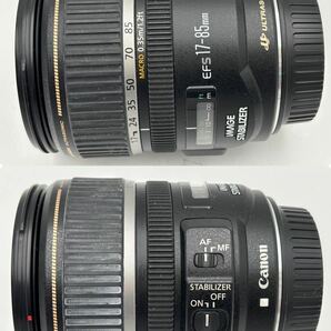 ④ Canon 28-135mm 1:3.5-5.6 IS EF S 72mm EW-78BⅡ 17-85mm 1:4-5.6 USM 67mm 2個 レンズ キャノン 現状品の画像9