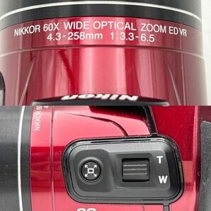 ⑥ Nikon COOLPIX P610 60X 4.3-258mm 1:3.3-6.5 WIDE OPTICAL ZOOM ED VR ニコン カメラ 現状品の画像4