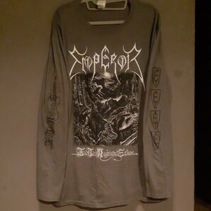 emperor バンドTシャツ XL black metal メタル ブラックメタル burzum darkthrone mayhem slayer sepultura megadeth cradle of filthの画像1