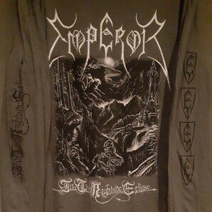 emperor バンドTシャツ XL black metal メタル ブラックメタル burzum darkthrone mayhem slayer sepultura megadeth cradle of filthの画像2