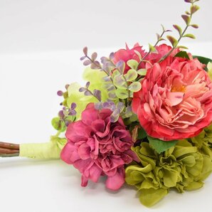 大村崑さん 愛用品 造花 ブーケ 2点セット フラワー 花束 アレンジメント ブライダルブーケの画像7