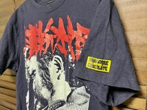 廃盤★勝新太郎Tシャツ-THE BLIND OUTLAW-（天下の嫌われ者ブラック）ネイビーMサイズ 古着 メンズ レディース 映画 昭和レトロ_画像5