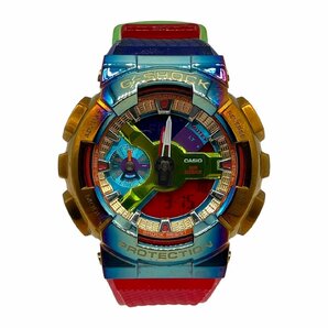 稼働品 CASIO カシオ G-SHOCK Gショック 5553 GM-110RB レインボー マルチカラー デジアナ QZ クォーツ メンズ 腕時計の画像1